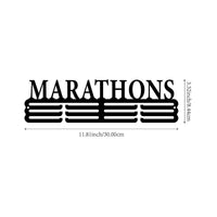 30CM Marathon Track and Field Medal Display Rack with Gymnastics Pattern Hooks