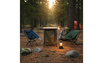 Aluminum Camping Table Multifunctional Folding Camp Cabinet Quick Setup