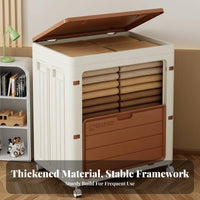 foldable Cabinet with casters Large Capacity Household Storage Foldable Design