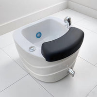 Multifunctional Acrylic Surfing Foot Bath Basin with Massage and Colorful Light, EU Plug