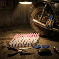 100 Pieces Tubeless Tire Plug Kit Installation Tools Vehicle Accessory Blue Gloves