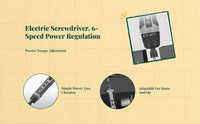 Cordless rechargeable electric screwdriver