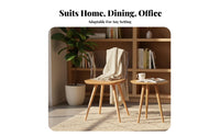 Wood Frame Clear Chair Nordic aesthetic Dining Seat Transparent Design for Renters