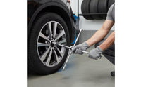 Cross-Shaped Socket Wrench  Knurled Lug Wrench with Four Socket Sizes Resistant Tire Iron for Mechanics