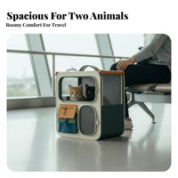 Convertible Pet Trolley Large Capacity Cat Backpack Multi-Functional Design