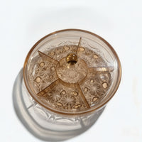 Acrylic Snack Tray Faceted Food Storage Clear