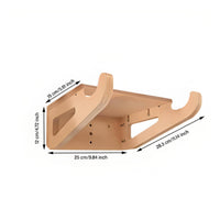 Wooden Bike Hanger Compact Bike Wall Mount Elegant for Apartment