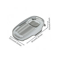 Wash Basin with Washboard Thickened Oval Wash Basin Long-Lasting