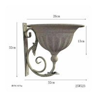 Wall Flower Pot Holder Rustic Hanger Vintage for Balcony, Entryway, Gardeners