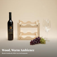 Solid Wood Wooden Wine Rack Easy Assembly without Cost Standing Wine Shelf Long-Lasting Construction without Cost Standing Bottle Organizer Sturdy & Stable for Homeowners, Entertainers, Gift Givers, Kitchen, Dining Room, Home