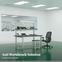Anti Workbench Strong Load-Bearing Capacity Assembly Workbench with Light Thickened and Reinforced Heavy-Duty Work Table for Cleanroom, Factory