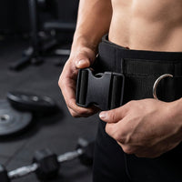Padded Hybrid Weightlifting Belt Adjustable Weightlifting Belt with Quick-Release Buckle Textured Long-Lasting for Lifters, Athletes, Workouts