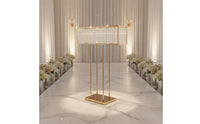 Wedding Decor Stand Metal Frame Crystal Hanging Display Decorative for Hotel, Stage