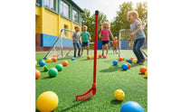 Lightweight Toy Hockey Stick Beginner Hockey Stick with Grid Blade One-Piece Sports Equipment Long-Lasting for Children, Toddlers, Backyard, School