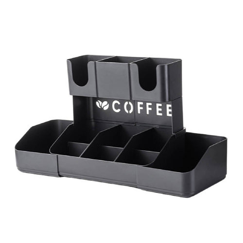 Coffee Station Organizer Extendable Shelf Easy Access for Break Room, Baristas