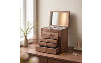 Makeup Organizer with Drawers Rectangular Makeup Organizer with Drawer Practical Cosmetics Storage Box for Dresser