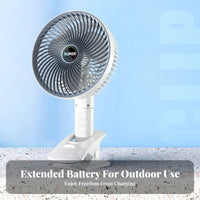 Clip on Fan 3-Speed Settings Portable Attach Fan Adjustable Angle for Students