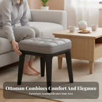 Low Stool Stackable Seating Space Saving Comfort Cushion for Bedroom