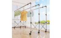 Foldable Clothes Drying Rack Height-Adjustable Laundry Drying Rack Extendable Clothes Dryer Stand unrestrictedStanding for Balcony