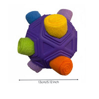 Slow Feeder Interactive Dog Food Ball Sturdy Rubber Snuffle Ball Toy for Dogs
