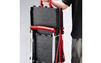 Foldable Three-Tier Tool Trolley Tray-Style Frame Three-Tier Utility Cart