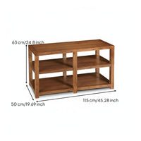 AV Media Shelving Tower Solid Wood Amplifier Stand Record Player Stand Hifi Rack Mortise and Tenon Joinery Heavy Duty Vibration Damping Suitable for Home Theater Listening Room Professional Studio