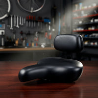 Supportive Electric Bicycle Seat with Backrest Contoured Bike Saddle with Backrest Padded Ergonomic for Riders