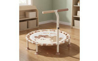 Adjustable Height Children's Trampoline Metal Frame Kids Trampoline Wide Feet for Home
