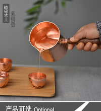 厂家直供纯紫铜加厚煮茶罐分茶器手工锤点公杯铜制餐饮用具