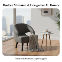 Upholstered Tub Chair Minimalist Design Armchair Contemporary Design