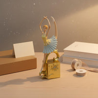 Seated Ballerina Sculpture Elegant Ballerina Figurine Resin for Living Room