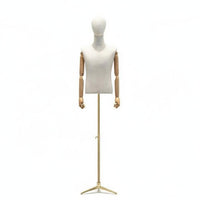 Men's Suit Display Stand Sturdy Metal Base Men's Dress Form Stand for Showroom