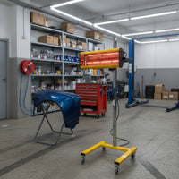 Shortwave Infrared Paint Curing Lamp Wheeled Infrared Paint Curing Lamp with Tripod Stand Short-Wave 1050W for Car Painters