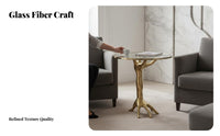 Hand-Shaped Stand Nordic design Accent Table Sturdy Construction for Homeowners