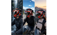Full-Face Helmet Glossy Carbon Fiber Helmet Lightweight Aerodynamic for Motorcyclists, Motorcycle Riding, Daily Commuting