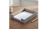 Leather Document Tray Elegant Design A4 File Holder Soft Lining for Study, Hotel