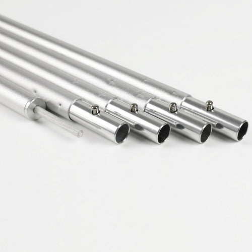 Camping Tarp with Poles, Telescopic Aluminium Pole 6061 Alloy, Tent Poles for Tarp Windproof, Adjustable Canopy Support