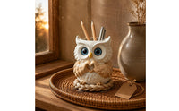 Pen Holder Home Decor Resin Desk Organizer Cute Office Accessory for Study Room