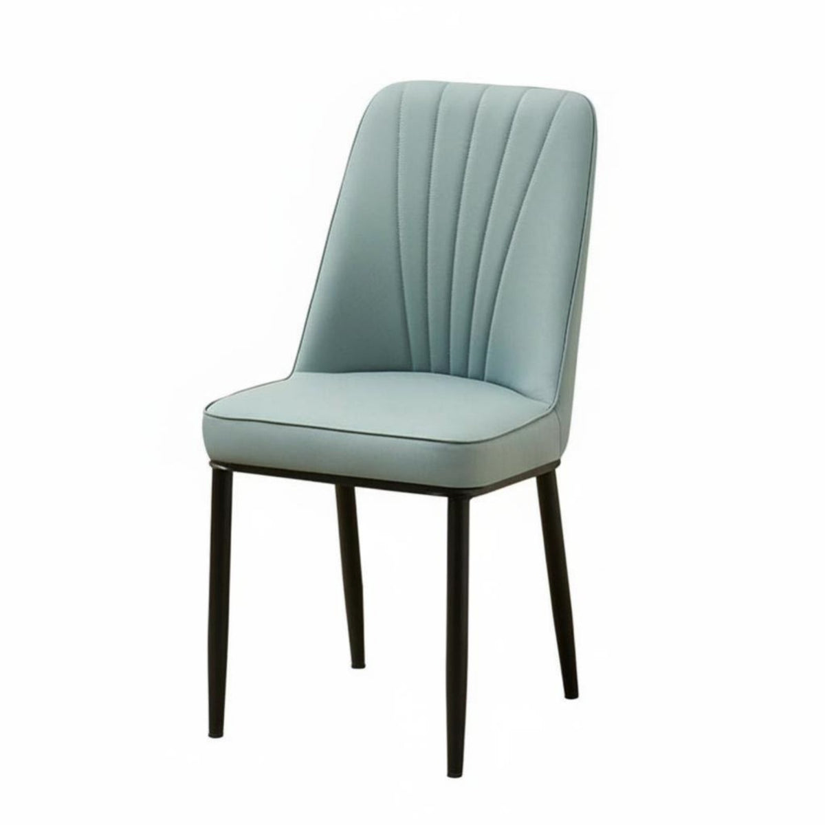 Channel Tufted Side Chair High-Resilience Cushion for Kitchen, Bedroom, Adults
