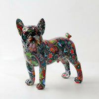 French Canine Figurine Unique Gift French Canine Statue Artistic Resin Dog Statue for Living Room, Entryway, Bookshelf