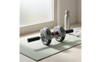 200 Kg Load Automatic Rebound Ab Wheel Foam Grip Rebound Ab Wheel 46 Cm Size Stable Design