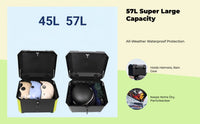 Lockable water-resistant tail box