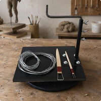 Wire Sculpting Tool Set Turntable Rotating Sculpture Base Desktop