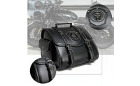Motorcycle Hanging Bag Black Motorcycle Bag with  Strap Easy to Clean for Commuters