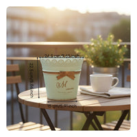 3 Pieces Bow Metal Planter French Design Metal Flower Pot for Tabletop, Garden