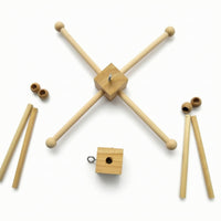Diy Wind Chime Frame Natural Finish Wind Chime Bracket Hardware Decorative Metal Long-Lasting for Crafters, Home Decor