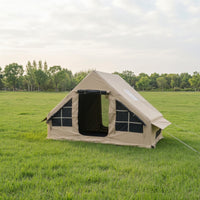 Easy Setup Inflatable Camping Tent with Awning Spacious Inflatable Tent Sturdy Portable for Backyard