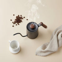 600 Ml Pour over Coffee Kettle Wood Handle Gooseneck Coffee Kettle Thin Spout
