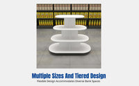 Bank Display Stand, Multi-Tier Island Promotion Table, Gift Display Rack, Easy Assembly, For Shopping Mall