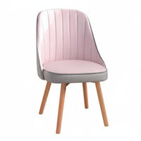 Armless Rolling Chair Adjustable Height Swivel Seating Padded Seat for Dorm Room